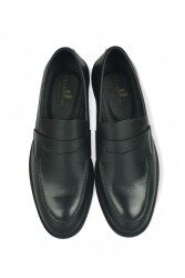 Erkan Kaban 141100 014 Erkek Siyah Deri Klasik Büyük & Küçük Numara Ayakkabı - 4