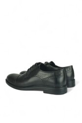 Erkan Kaban 141101 014 Erkek Siyah Deri Klasik Büyük & Küçük Numara Ayakkabı - 3