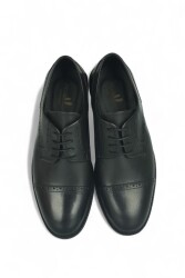 Erkan Kaban 141101 014 Erkek Siyah Deri Klasik Büyük & Küçük Numara Ayakkabı - 4