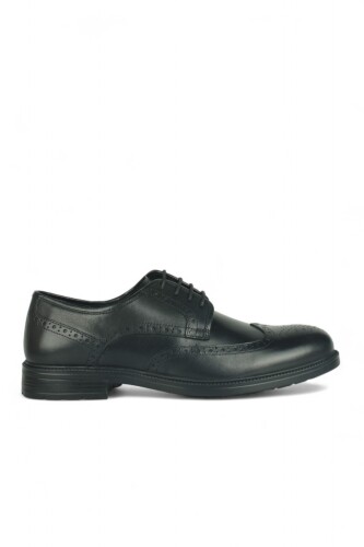 Erkan Kaban 141102 014 Erkek Siyah Deri Klasik Büyük & Küçük Numara Ayakkabı - Erkan Kaban
