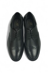 Erkan Kaban 141102 014 Erkek Siyah Deri Klasik Büyük & Küçük Numara Ayakkabı - 4