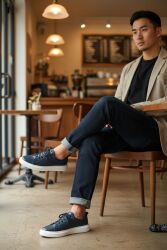 Erkan Kaban 141200 418 Erkek Lacivert Deri Büyük & Küçük Numara Ayakkabı - 2