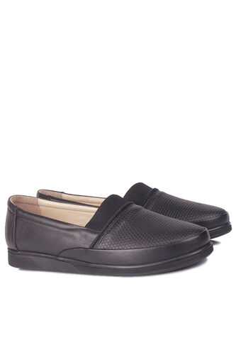 Fitbas 155100 013 Kadın Siyah Hakiki Deri Günlük Büyük Numara Ayakkabı - Fitbas (1)