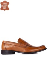 Erkan Kaban 332 162 Erkek Taba Deri Klasik Büyük & Küçük Numara Ayakkabı - Thumbnail