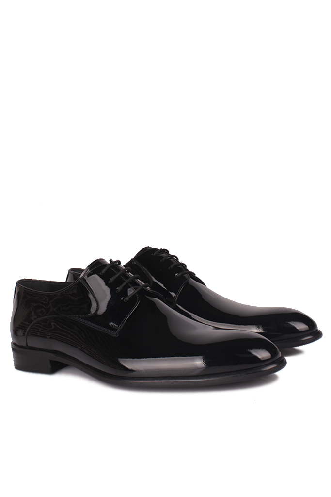 Erkan Kaban 352416 020 Erkek Siyah Rugan Klasik Büyük & Küçük Numara Ayakkabı