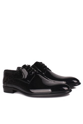 Erkan Kaban 352416 020 Erkek Siyah Rugan Klasik Büyük & Küçük Numara Ayakkabı - Thumbnail