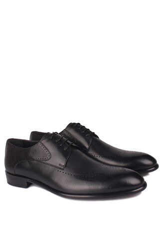 Erkan Kaban - Erkan Kaban 352417 014 Erkek Siyah Deri Klasik Büyük & Küçük Numara Ayakkabı (1)