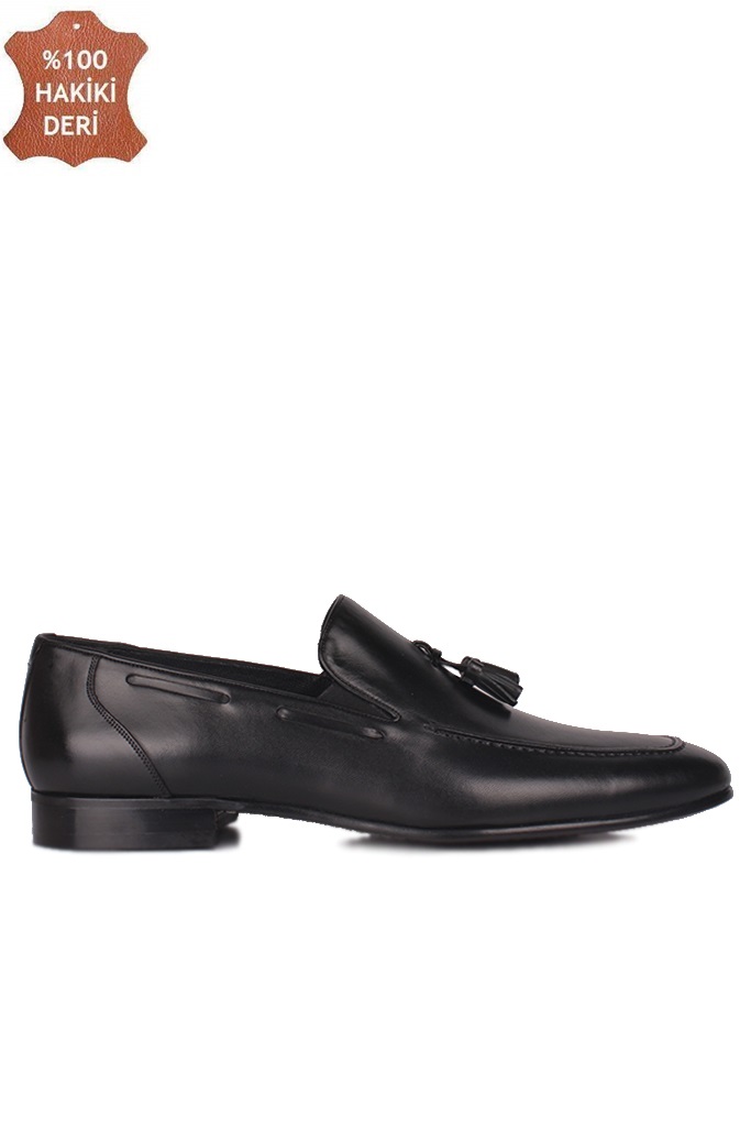 Erkan Kaban 352600 014 Erkek Siyah Deri Klasik Büyük & Küçük Numara Ayakkabı