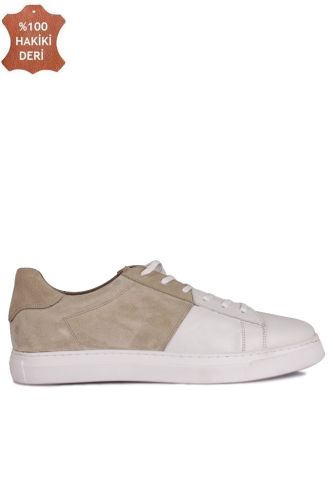 Erkan Kaban 385004 468 White Matt - Sand Nubuck Men Shoes - Erkan Kaban (1)