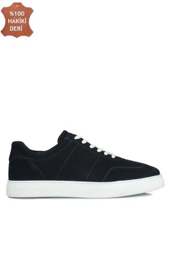 Erkan Kaban 385005 427 Lacivert Süet- Lacivert Nubuk Erkek Büyük Numara Ayakkabı - Erkan Kaban