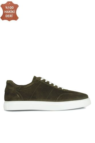 Erkan Kaban 385005 677 Haki Süet- Erkek Büyük Numara Ayakkabı - Erkan Kaban