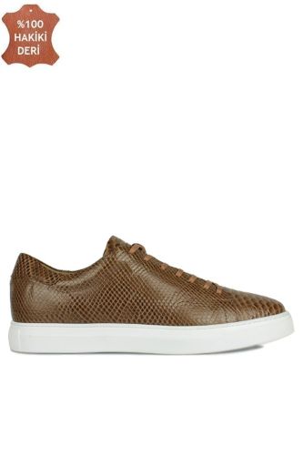 Erkan Kaban 385008 232 Taba Kroko Erkek Büyük Numara Ayakkabı - Erkan Kaban