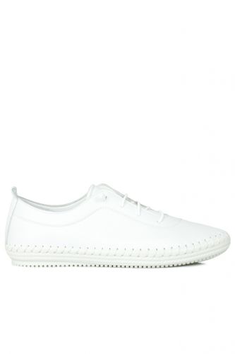 Fitbas - Erkan Kaban 625041 468 Women White Genuine Leather Casual Shoes (1)