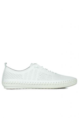 Fitbas - Erkan Kaban 625042 468 Women White Genuine Leather Casual Shoes (1)