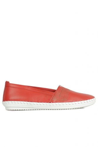 Fitbas - Erkan Kaban 625043 524 Women Red Genuine Leather Casual Shoes (1)