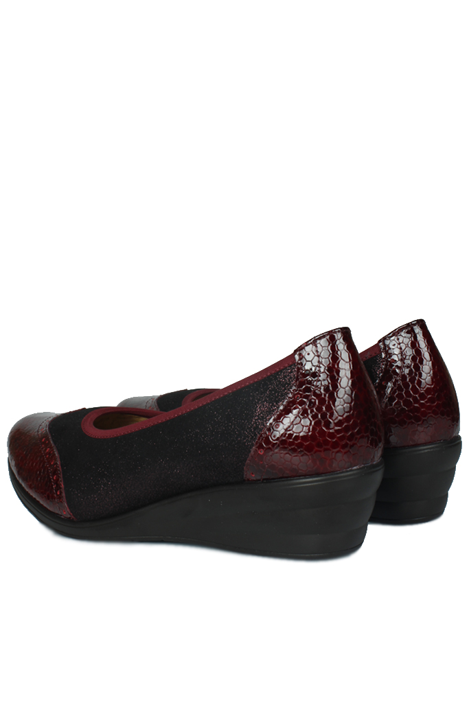 Fitbas 6402 625 Kadın Bordo Günlük Büyük & Küçük Numara Ayakkabı