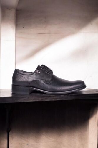 Erkan Kaban 759 014 Erkek Siyah Deri Klasik Büyük & Küçük Numara Ayakkabı - Erkan Kaban