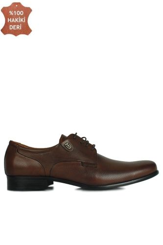 Erkan Kaban 759 232 Erkek Kahve Deri Klasik Büyük & Küçük Numara Ayakkabı - Erkan Kaban