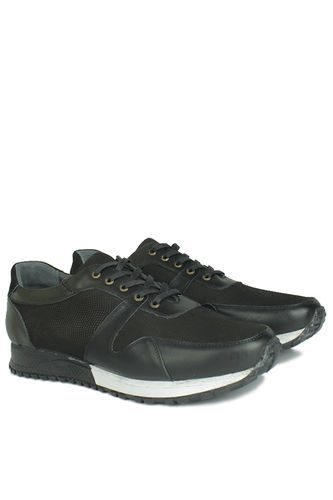 Fitbas - Fitbas 914512 014 Erkek Siyah Deri Spor Büyük Numara Ayakkabı (1)
