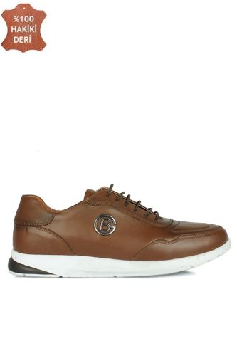 Erkan Kaban 914605 247 Erkek Kahve Deri Spor Büyük Numara Ayakkabı - Erkan Kaban