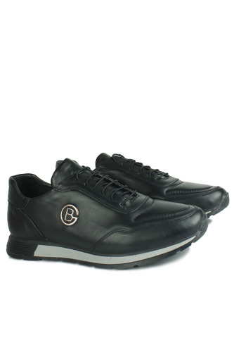 Erkan Kaban 914608 014 Erkek Siyah Deri Spor Büyük Numara Ayakkabı - Erkan Kaban (1)