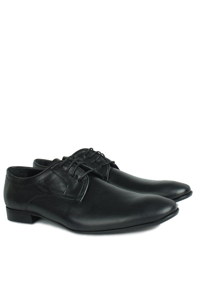 Erkan Kaban 979 014 Erkek Siyah Deri Klasik Büyük & Küçük Numara Ayakkabı
