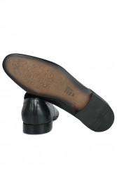 Erkan Kaban 979 014 Erkek Siyah Deri Klasik Büyük & Küçük Numara Ayakkabı - Thumbnail