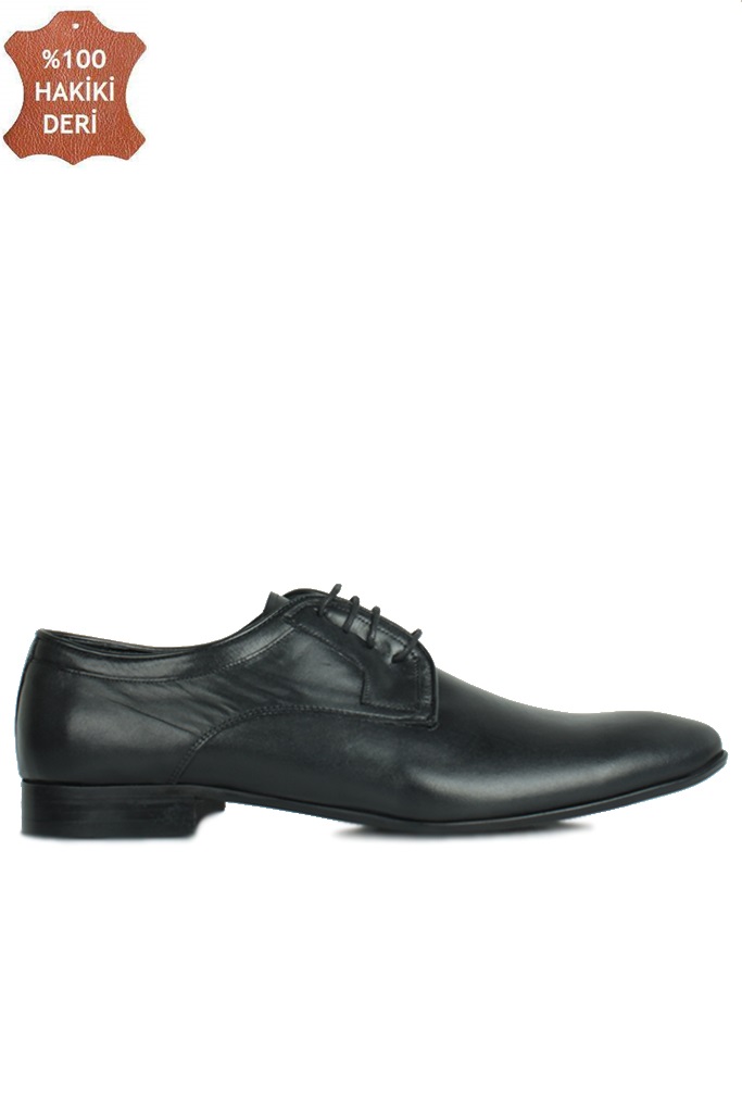 Erkan Kaban 979 014 Erkek Siyah Deri Klasik Büyük & Küçük Numara Ayakkabı