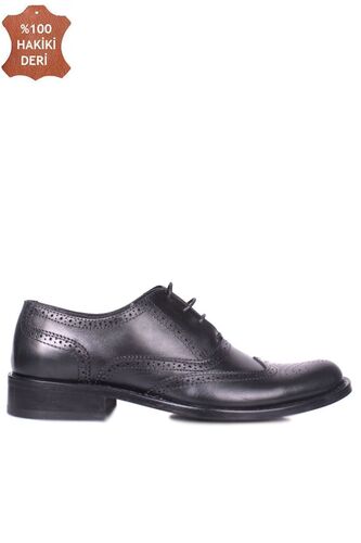 Erkan Kaban 327 014 Men Black Genuine Leather Classical Shoes - Erkan Kaban