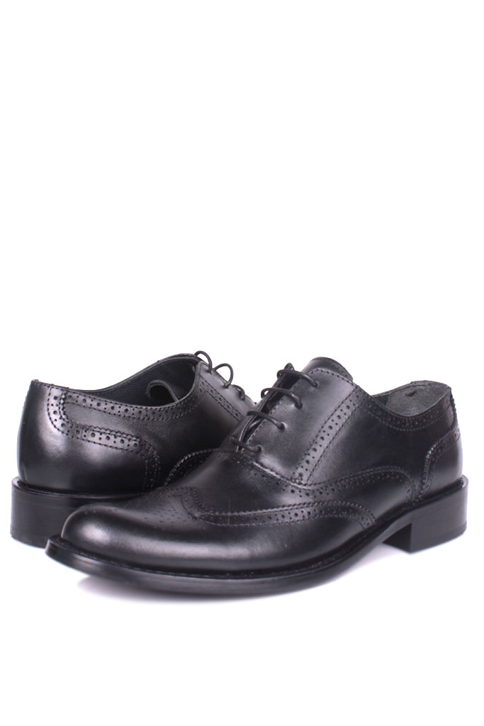 Erkan Kaban 327 014 Erkek Siyah Deri Klasik Büyük & Küçük Numara Ayakkabı
