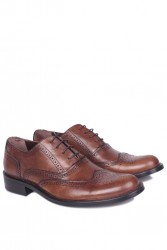 Erkan Kaban 327 167 Erkek Taba Deri Klasik Büyük & Küçük Numara Ayakkabı - Thumbnail