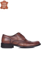 Erkan Kaban 327 167 Erkek Taba Deri Klasik Büyük & Küçük Numara Ayakkabı - Thumbnail