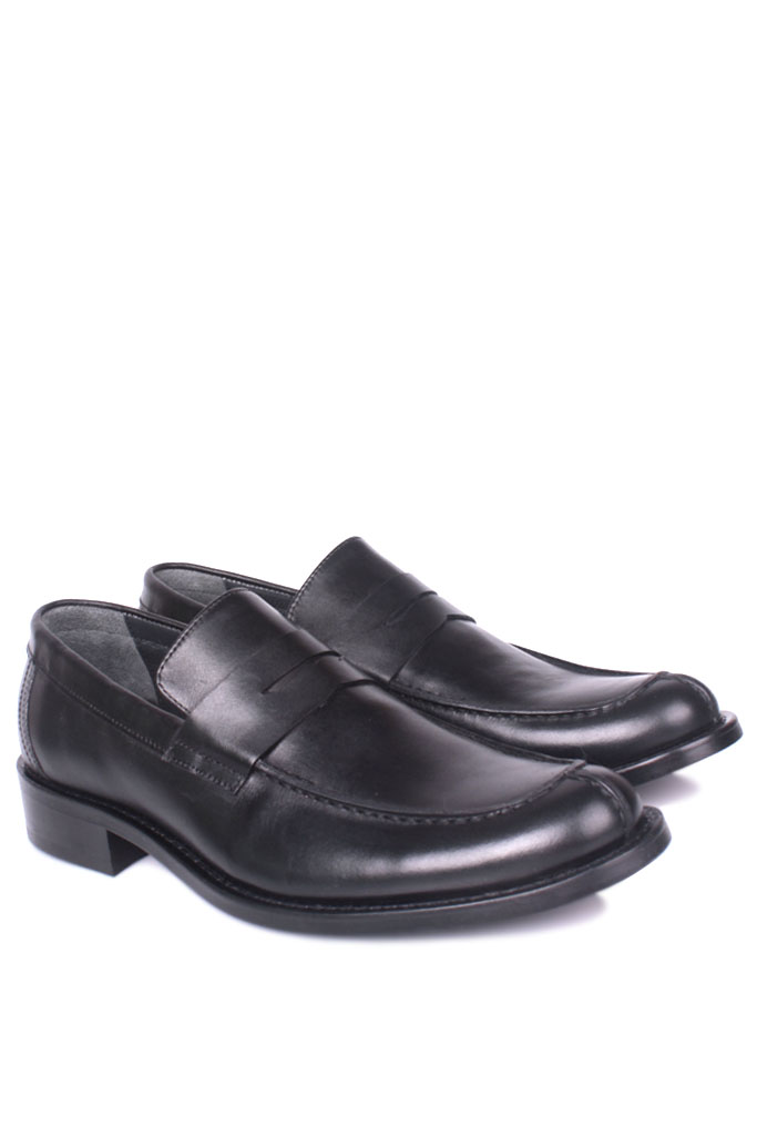 Erkan Kaban 332 014 Erkek Siyah Deri Klasik Büyük & Küçük Numara Ayakkabı