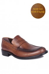 Erkan Kaban 332 167 Erkek Taba Deri Klasik Büyük & Küçük Numara Ayakkabı - Thumbnail