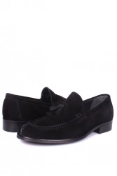 Erkan Kaban 335 008 Erkek Siyah Süet Klasik Büyük & Küçük Numara Ayakkabı - Thumbnail