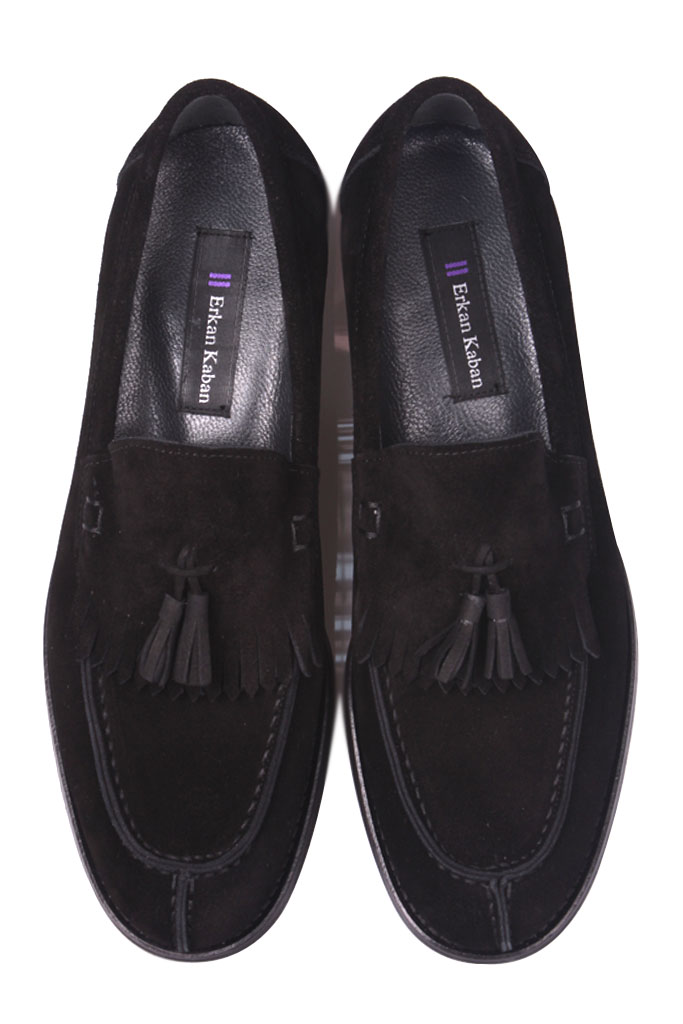Erkan Kaban 335 008 Erkek Siyah Süet Klasik Büyük & Küçük Numara Ayakkabı