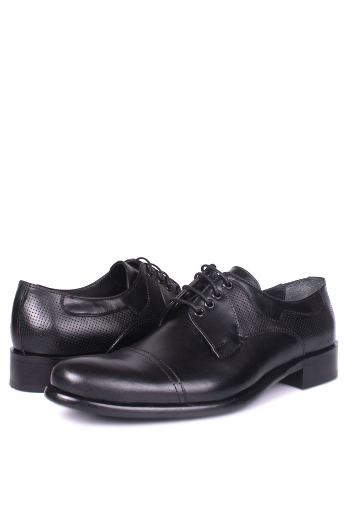 Erkan Kaban 754 019 Erkek Siyah Deri Klasik Büyük & Küçük Numara Ayakkabı
