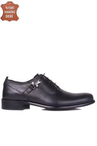 Erkan Kaban 801 014 Men Black Genuine Leather Classical Shoes - Erkan Kaban