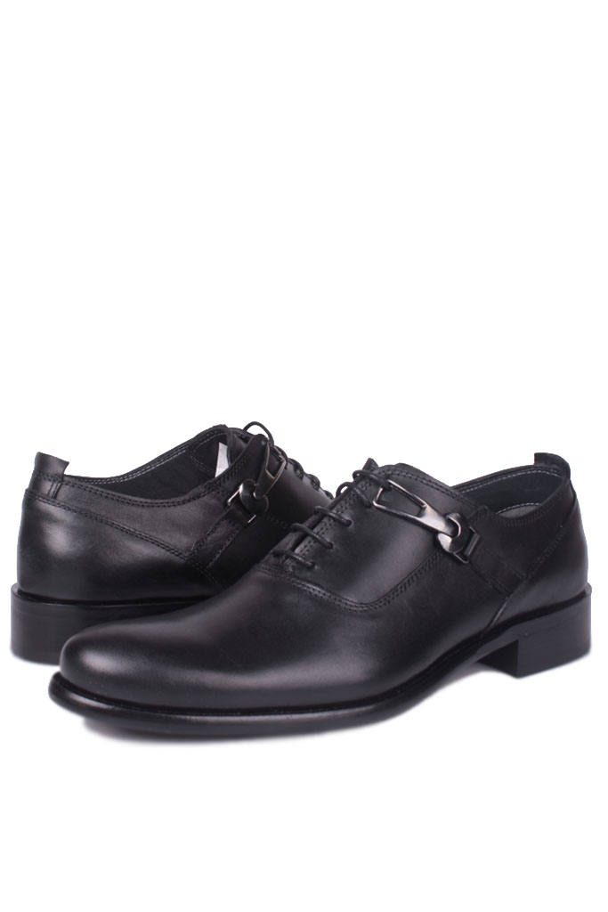 Erkan Kaban 801 014 Erkek Siyah Deri Klasik Büyük & Küçük Numara Ayakkabı
