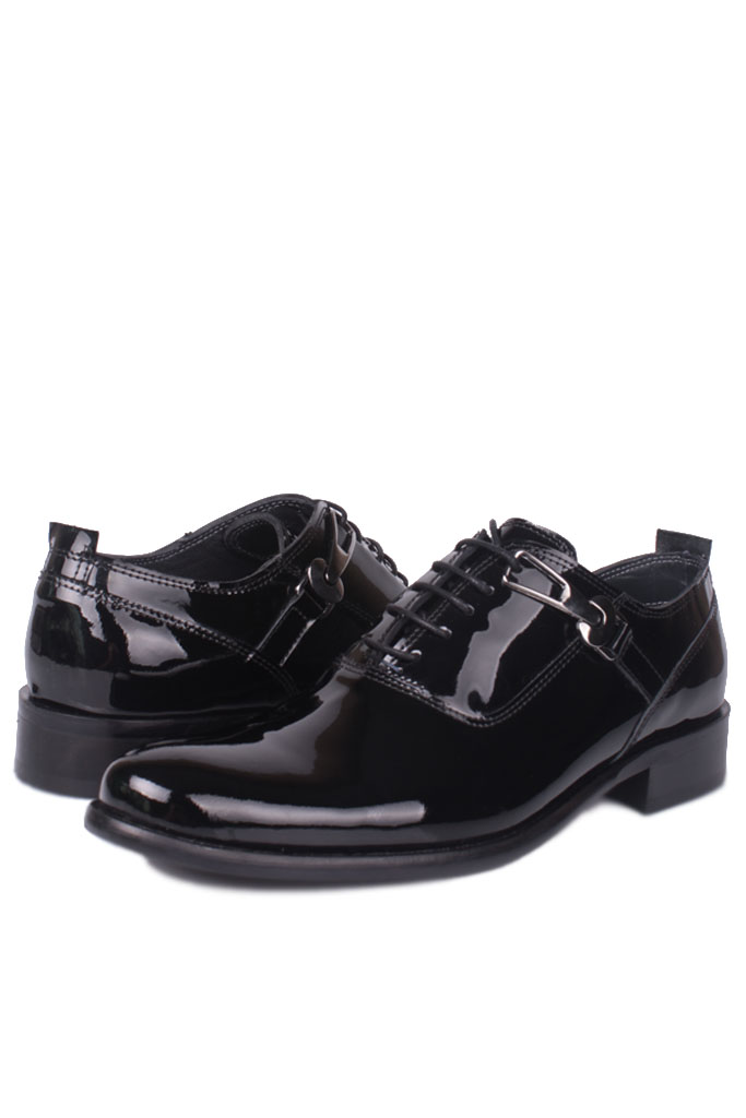 Erkan Kaban 801 020 Erkek Siyah Rugan Klasik Büyük & Küçük Numara Ayakkabı