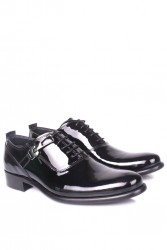 Erkan Kaban 801 020 Erkek Siyah Rugan Klasik Büyük & Küçük Numara Ayakkabı - Thumbnail