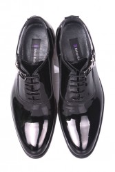Erkan Kaban 801 020 Erkek Siyah Rugan Klasik Büyük & Küçük Numara Ayakkabı - Thumbnail