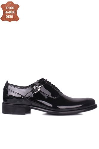 Erkan Kaban 801 020 Erkek Siyah Rugan Klasik Büyük & Küçük Numara Ayakkabı