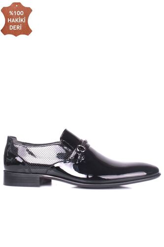 Erkan Kaban 956 020 Men Black Vernice Classical Shoes - Erkan Kaban