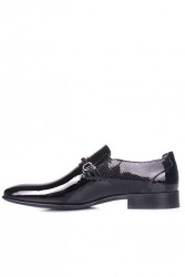 Erkan Kaban 956 020 Erkek Siyah Rugan Klasik Büyük & Küçük Numara Ayakkabı - Thumbnail