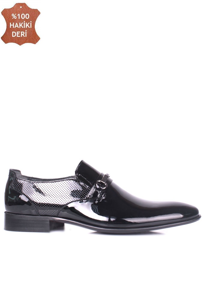 Erkan Kaban 956 020 Erkek Siyah Rugan Klasik Büyük & Küçük Numara Ayakkabı