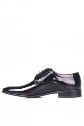 Erkan Kaban 979 020 Erkek Siyah Rugan Klasik Büyük & Küçük Numara Ayakkabı - Thumbnail