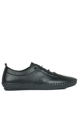Fitbas - Erkan Kaban 625041 014 Women Black Genuine Leather Casual Shoes (1)