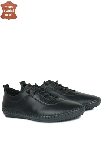 Erkan Kaban 625041 014 Women Black Genuine Leather Casual Shoes - Fitbas