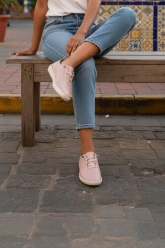 Erkan Kaban 625041 724 Women Powder Pink Genuine Leather Casual Shoes - Fitbas